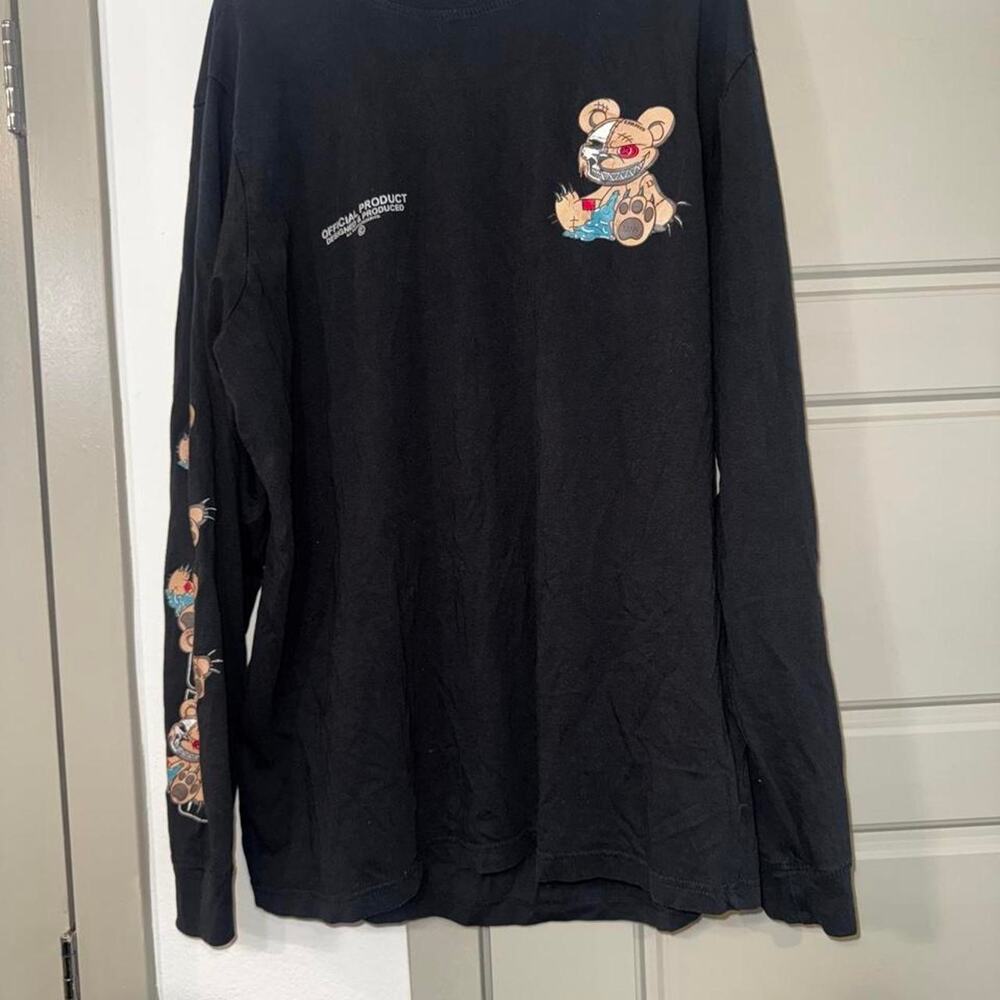 Boohooman black long sleeve tee